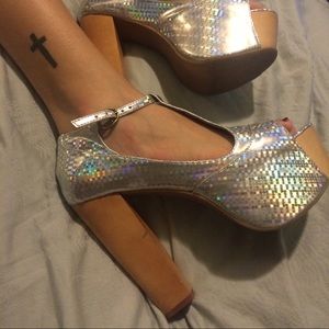 Jeffrey Campbell hologram Foxys ❤️SALE